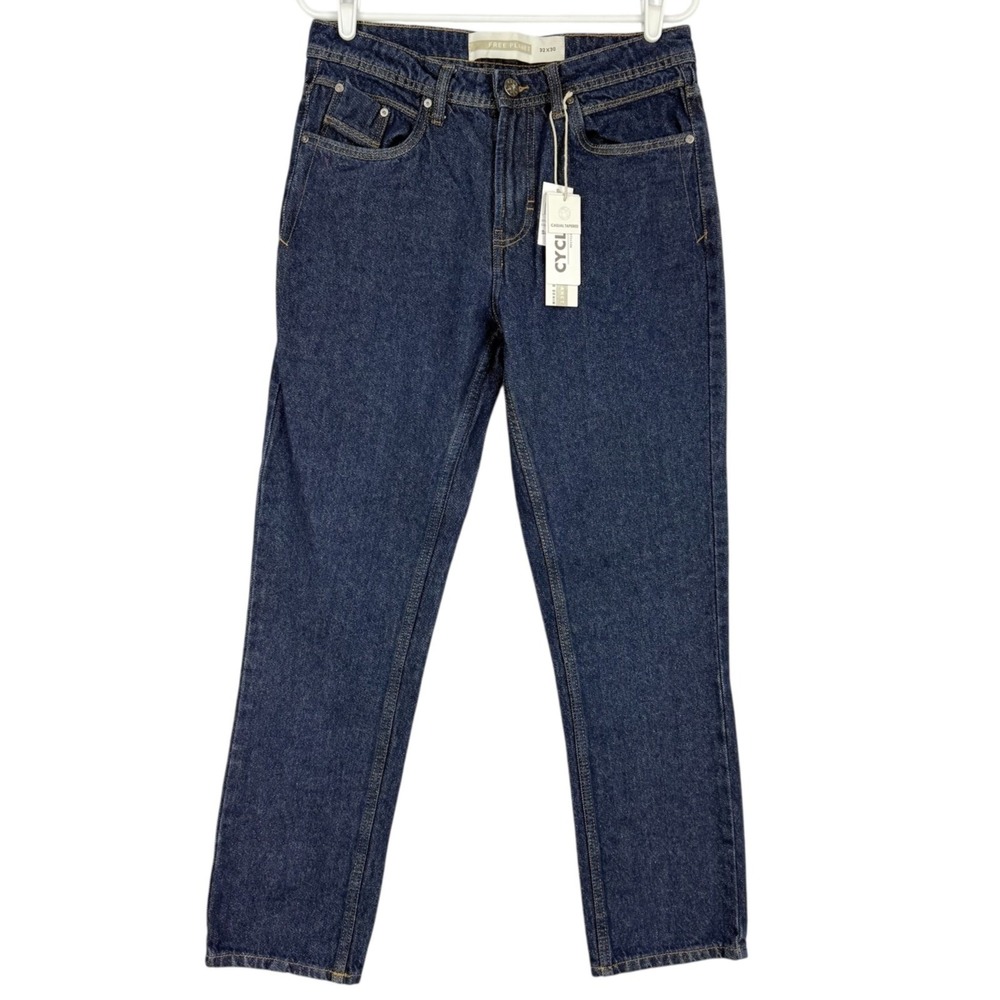 Free Planet Men's Casual Tapered Regular Fit Blue Denim Jeans Size 32x30 NWT